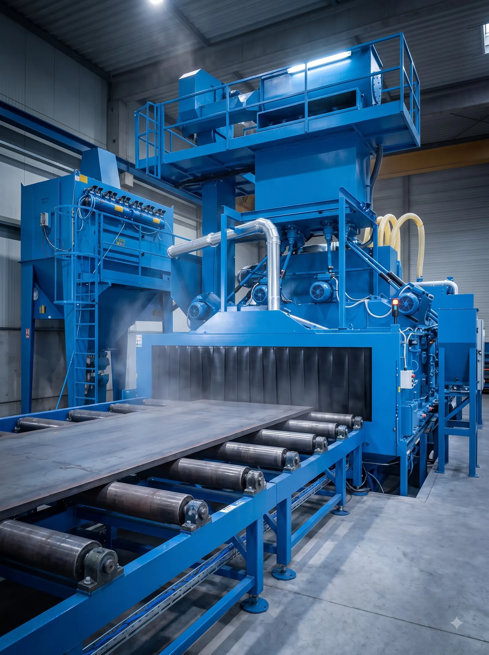 Automated surface finishing cabinet
